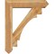 Ekena Millwork Merced Arts and Crafts Rough Sawn Bracket w/ Offset Brace, Western Red Cedar, 8"W x 36"D x 44"H BKT0806X36X44MRC03RWR - alternate 4